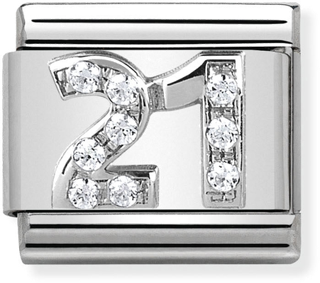 Nomination Classic 21 Sterling Silver & Steel Charm 330304/19