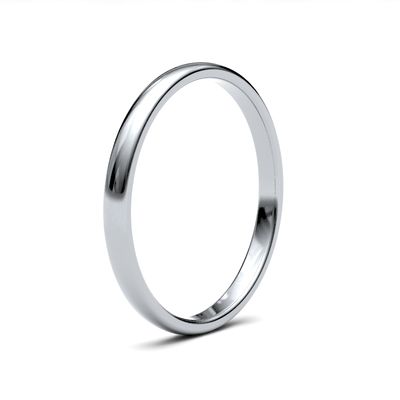James Moore Wedding Rings | 18ct White Gold | 2mm | Medium | Premium Court | AG_2GMP-18W