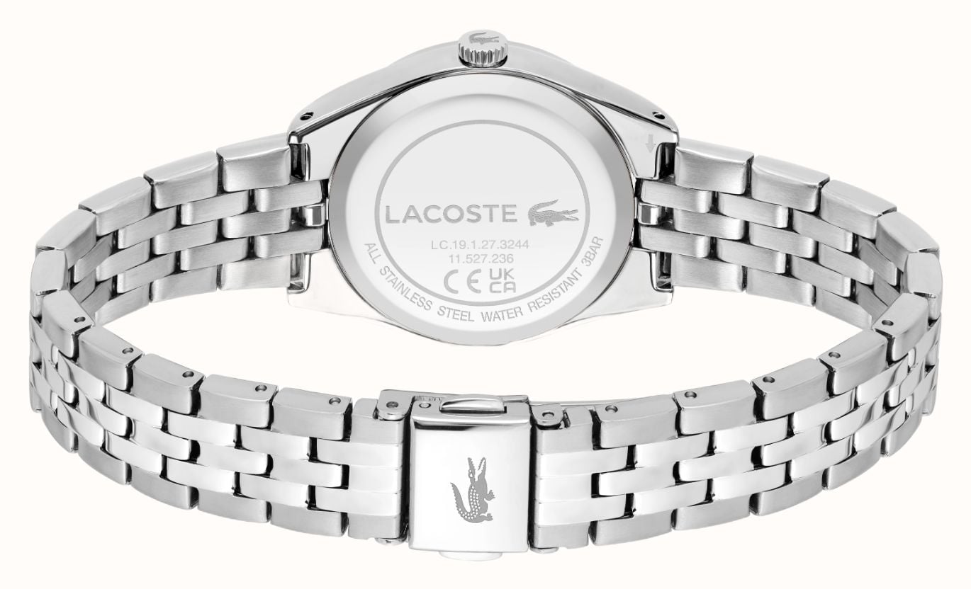 Lacoste Parisienne Tuilerie Quartz (30mm) Silver Dial / Stainless Steel Bracelet 2001301 - vista alternativa 3