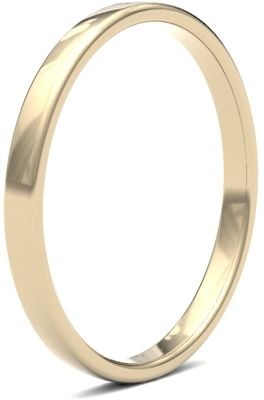 James Moore & Co | 9 karaat geelgoud | 2 mm | licht | maat softcourt | ag_2lls-9y AG_2LLS-9Y