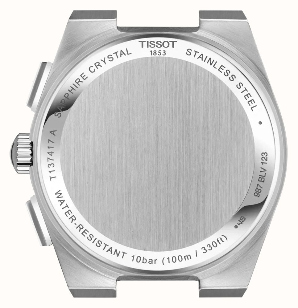Tissot PRX Quartz Chronograph (41mm) Blue Dial / Stainless Steel Bracelet T1374171104100 - vista alternativa 4