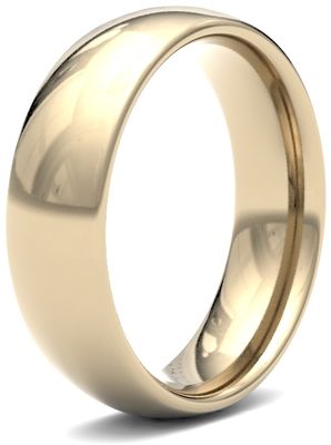 James Moore Wedding Rings | 9ct Yellow Gold | 6mm | Medium | Traditional Court | AG_6LMC-9Y
