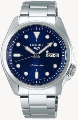 Seiko 5 sportów | zegarek automatyczny | niebieska tarcza | bransoletka ze stali nierdzewnej SRPE53K1