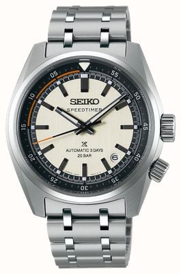 Seiko Prospex Speedtimer 6r « compte à rebours compact » en contraste gris-blanc SPB513J1