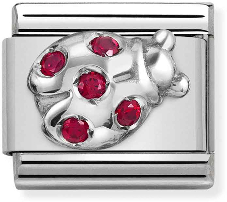 Nomination Classic Ladybird Sterling Silver & Steel Charm 330304/36