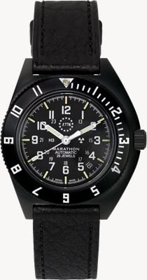 Marathon US 250 Limited Edition Anthracite Navigator SSNAV-D (41mm) Black Dial / Black Bison Leather Strap Watch WW194030AN-US250