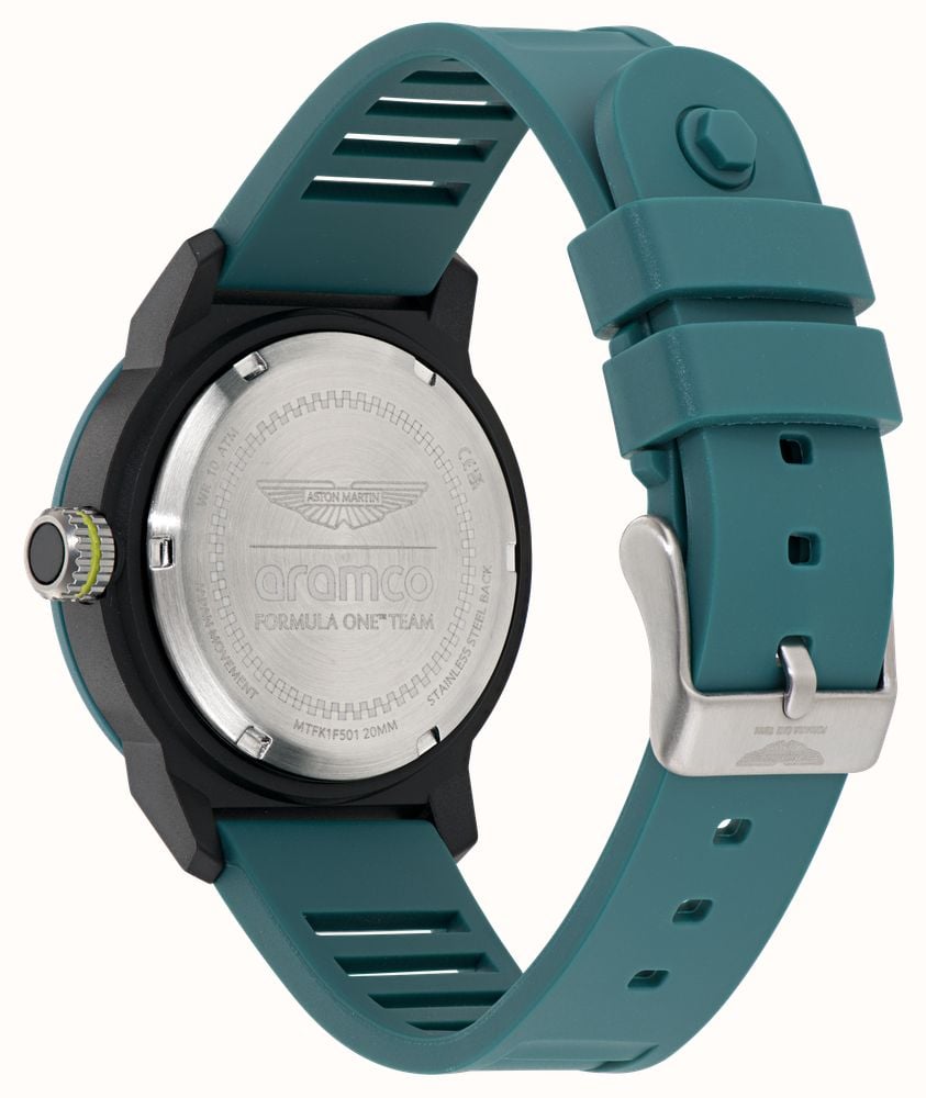 Aston Martin Aramco Formula One™ Team PDK W Quartz (40mm) Yellow Dial / Podium Green Silicone Strap Watch MTFK1F501 - alternative Ansicht 4