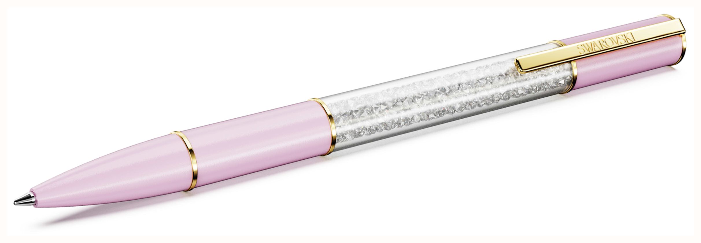 Swarovski Crystalline Lustre Ballpoint Pen Pink White Crystals