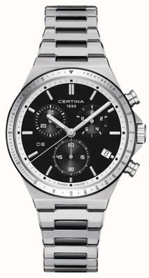 Certina DS-7 Chronograph (41mm) Black Dial / Stainless Steel Bracelet C0434172205100
