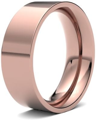 James Moore & Co | Or rose 9 carats | 7 mm | lourd | taille plate | ag_7ghe-9r AG_7GHE-9R