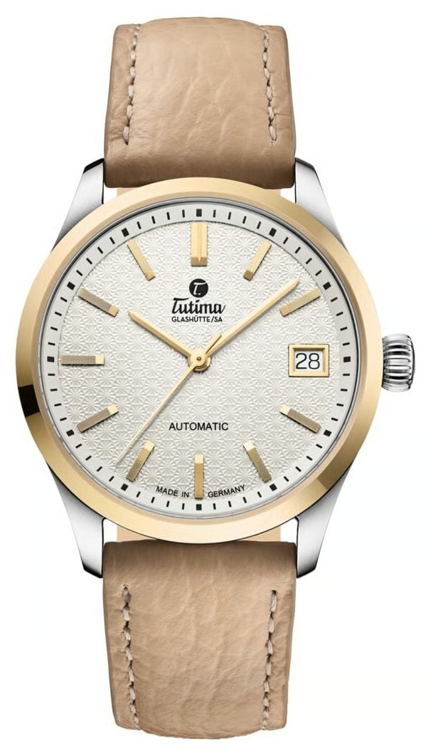 Tutima Glash&Atilde;tte Sky Automatic 34mm Opal White Dial  Watch