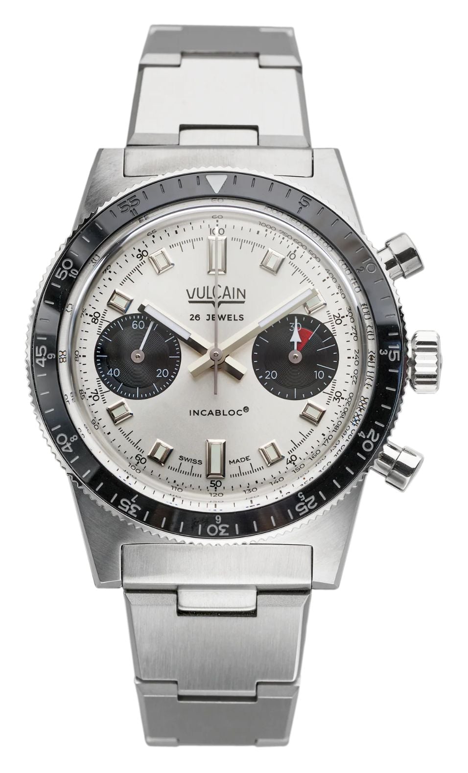 Vulcain Skindiver Chronograph Automatic 397mm Silver Dial Watch