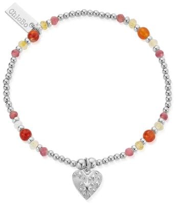 ChloBo Sunrise Fortune Heart Bracelet - 925 Sterling Silver SBFACT3584