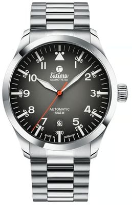 Tutima Glashütte Flieger Automatic (41mm) Grey Dégrade Dial / Stainless Steel Bracelet 6105-32