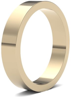 James Moore Wedding Rings | 9ct Yellow Gold | 4mm | Medium | Flat | AG_4LMF-9Y