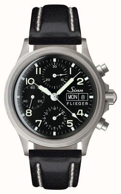 Sinn 356 cronografo pilota tradizionale (data tedesca) 356.020-BL41201834001110402A