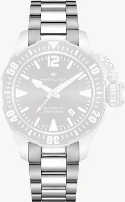 Hamilton Straps Bransoleta ze stali nierdzewnej w kolorze khaki granatowym - 20 mm (tylko bransoletka) H695776105