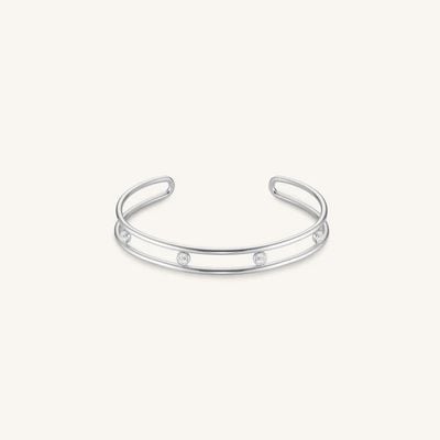 Rosefield Jewellery Damesarmband met vier kristallen, zilver JB4CS-J1175
