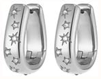 Olivia Burton Celestial Crystal Silver Tone Hoop Earrings 24100643