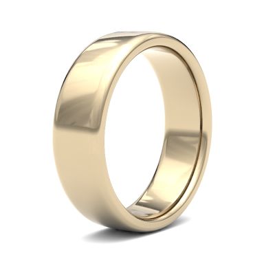 James Moore Wedding Rings | 9ct Yellow Gold | 6mm | Medium | Soft Court | AG_6GMS-9Y