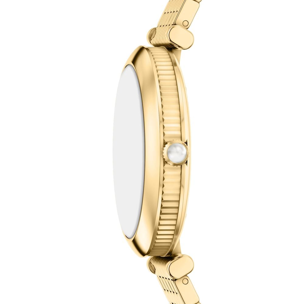 Emporio Armani Three-Hand Crystal Quartz (32mm) Brown Sunray Dial / Gold PVD Stainless Steel Bracelet AR11810 - vista alternativa 3