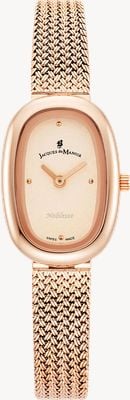 Jacques Du Manoir ノブレス 2針クォーツ（20mm）ローズゴールド文字盤 / ローズゴールドステンレススチールメッシュブレスレット JWL05203