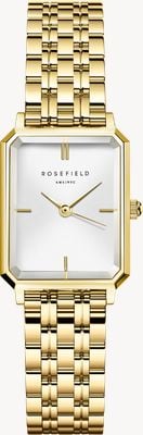 Rosefield Octagon XS (19.5mm) White Dial / Gold-Plated Stainless Steel Bracelet OWGSG-O60