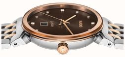 RADO Florence Diamonds Quartz (30mm) Brown Sunray Dial / Two-Tone Stainless Steel Bracelet R48913763 - альтернативный вид 3