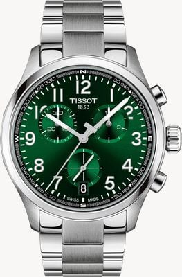 Tissot Chrono l 石英表（42毫米）绿色表盘/不锈钢表带 T1164171109200