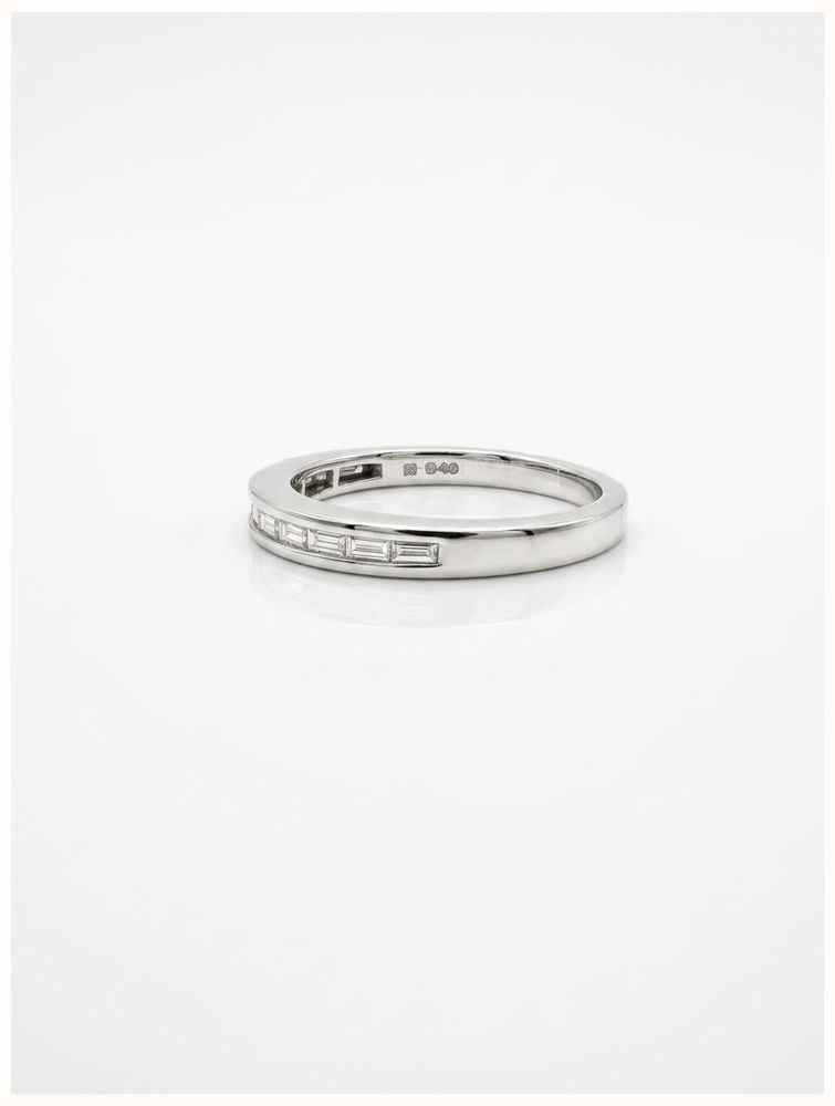 12 Stone Baguette Natural Diamonds 18ct White Gold Eternity Ring JM4184 - autre vue 2