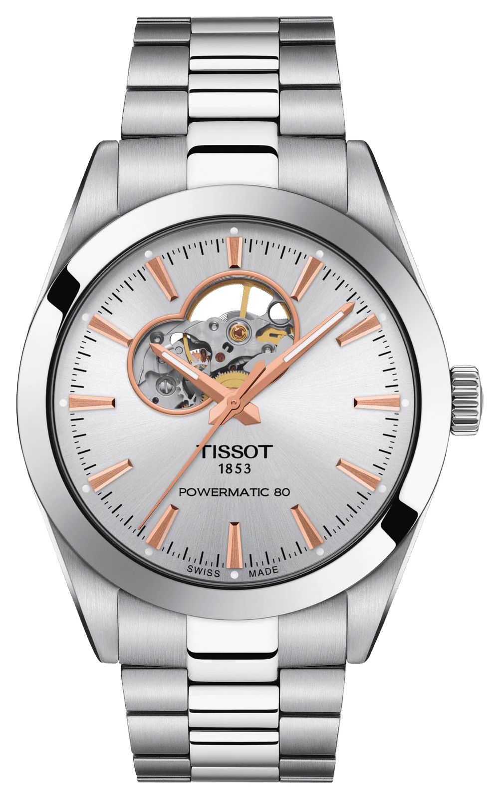 Tissot Gentleman powermatic 80 coeur ouvert inox montre