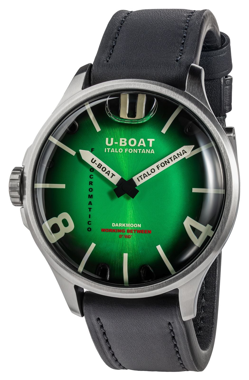 U-Boat Darkmoon Kama SS (46,5mm) cadran Soleil vert- montre