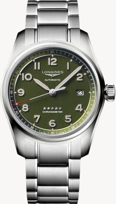 LONGINES Spirit (40mm) Green Dial / Stainless Steel Bracelet L38104036