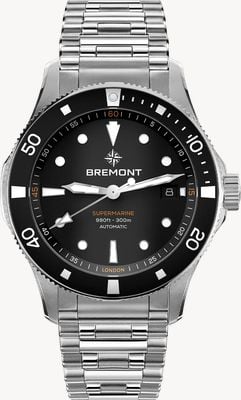 Bremont Supermarine 300M Date Automatic (40mm) Black Gradient Dial / Stainless Steel Bracelet SM40-DT-SS-BK-B