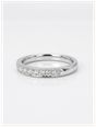 0.33ct Round Brilliant Natural Diamond Platinum Half Eternity Ring HET100073 - alternative Ansicht 2