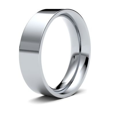 James Moore Wedding Rings | Palladium 500 | 6mm | Heavy | Flat Court | AG_6LHE-PD5