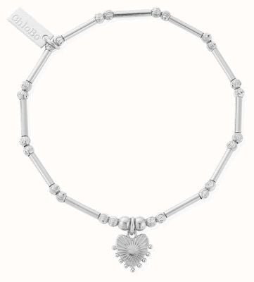 ChloBo Dainty Moon Cut Sparkle Glowing Beauty Bracelet SBMCTN3196