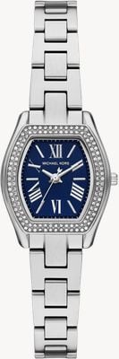 Michael Kors Petite chelsea pavé quartz (25mm) cadran bleu / bracelet en acier inoxydable MK7621