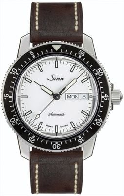 Sinn 104 st sa i w relógio piloto clássico pulseira de couro vintage marrom 104.012-BL50202002007125401A