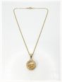 James Moore & Co Pre-Owned 14ct Australian Yellow Gold  With 24ct Pure Gold Capsule Pendant Necklace J34957