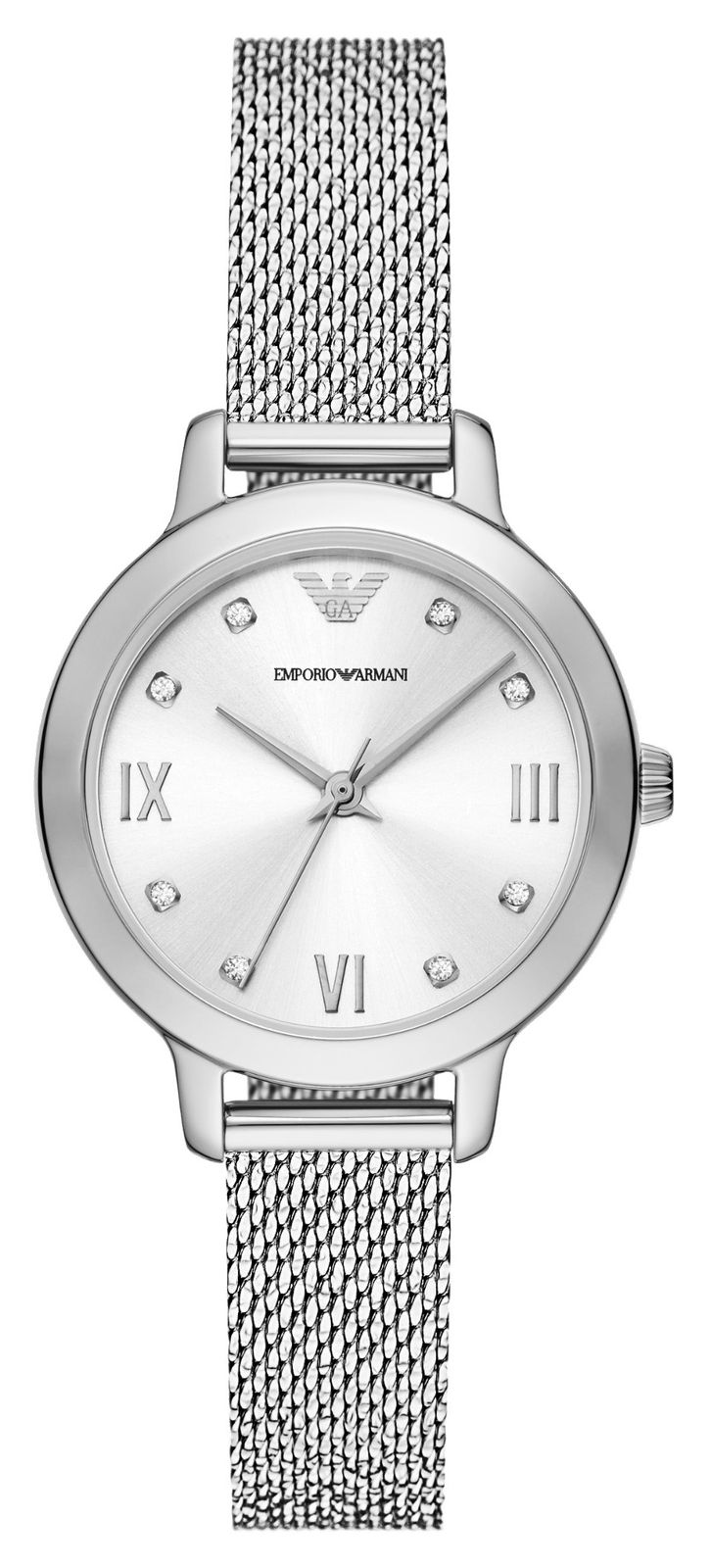 Emporio Armani Cadran argentÃ© pour femme (32 mm) / bracelet montre