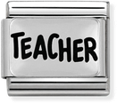Nomination Classic Teacher Oxidised Sterling Silver & Steel Charm 330102/39