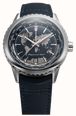 Raymond Weil Freelancer World-Traveller GMT Limited Edition (40mm) Blue 'World Map' Dial / Blue Leather Strap 2762-STC-02026 - vista alternativa 3