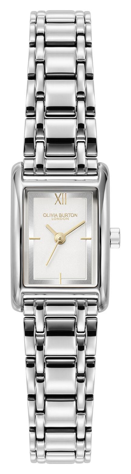 Olivia Burton Mini Grove classique (16 mm) cadran argent montre