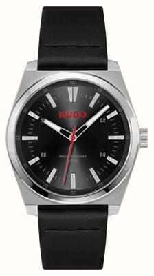 HUGO #ark (40mm) ブラック文字盤 / ブラックレザーストラップ 1530437