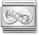 Nomination Classic Infinity Sterling Silver & Steel Charm 330304/41