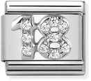 Nomination Classic 18 Sterling Silver & Steel Charm 330304/18