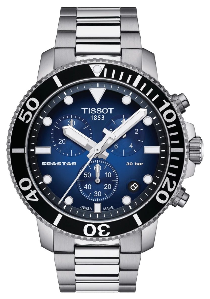Tissot chronographe Seastar 30 bar homme 1000 montre