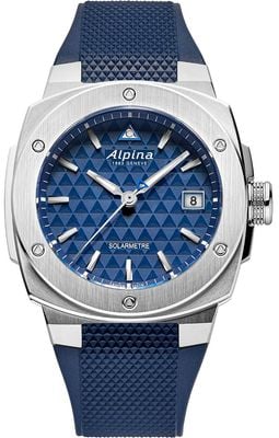 Alpina アルピナー エクストリーム ソラメーター (37.5mm) ダークブルー トライアングルパターン ダイヤル / ダークブルー シリコンストラップ AL-140N3AE6