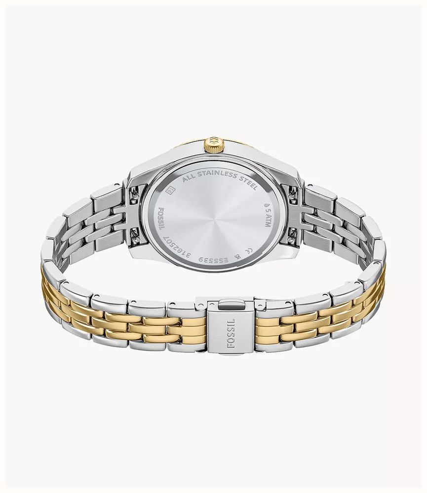 Fossil Scarlette 32 mm Three-Hand Date Two-Tone Stainless Steel ES5539 - альтернативный вид 5